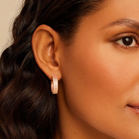 Gorjana Pink Catalina Hoops - Picture 2 of 4